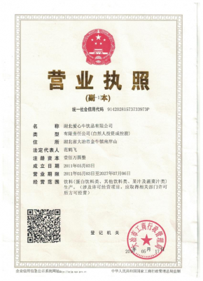 Business certificate