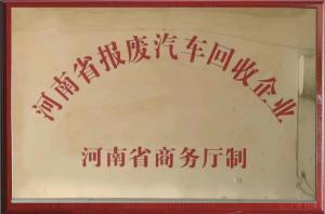 河南省報廢汽車回收企業